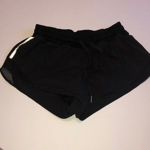 Black lululemon bitty hot shorts